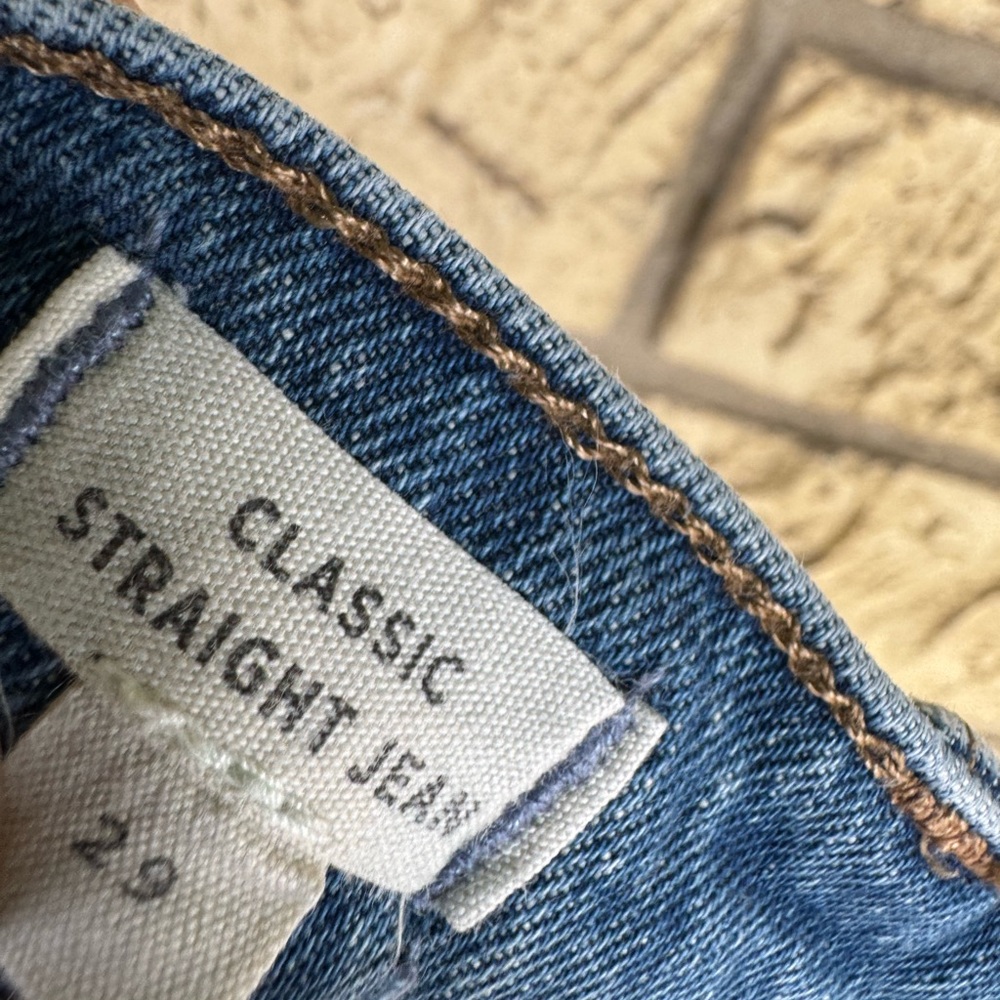 Madewell Straight-Leg Jeans in Medium Blue - Picture 8 of 12